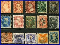 #11A-#116, CSA #12 1851-1869 1c-15c Small Lot of Early Classics 15 items