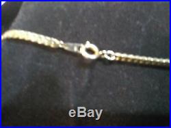 14 K Gold Stamped Chain 22 Inch Chain Mint - Not Scrap 11.33 Grams