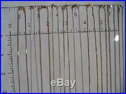 14k Gold Chain Lot of 10 each stamped 14k Not Scrap
