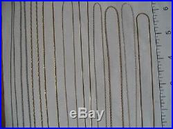 14k Gold Chain Lot of 10 each stamped 14k Not Scrap