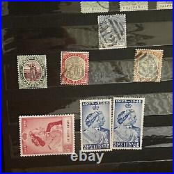 1800s MID 1900s ST. KITTS & NEVIS MINT USED STAMPS IN STOCK PAGE KGV VICTORIA