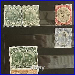 1800s MID 1900s ST. KITTS & NEVIS MINT USED STAMPS IN STOCK PAGE KGV VICTORIA