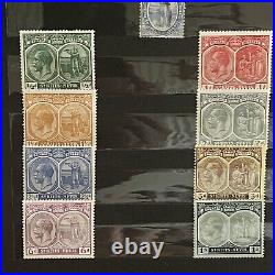 1800s MID 1900s ST. KITTS & NEVIS MINT USED STAMPS IN STOCK PAGE KGV VICTORIA