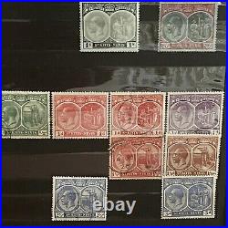 1800s MID 1900s ST. KITTS & NEVIS MINT USED STAMPS IN STOCK PAGE KGV VICTORIA