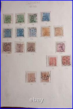 1858-1981 Sweden Postage Stamp Collection On Album Pages Mint/Used