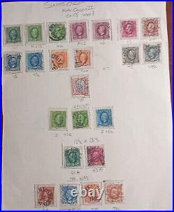 1858-1981 Sweden Postage Stamp Collection On Album Pages Mint/Used