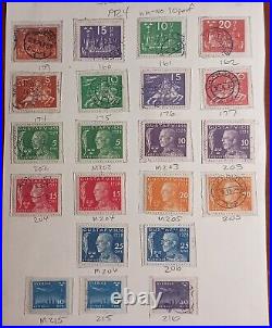 1858-1981 Sweden Postage Stamp Collection On Album Pages Mint/Used