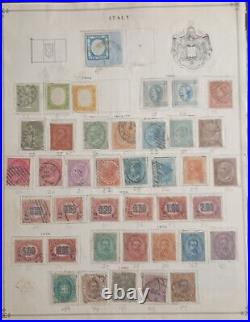 1861-1972 Italy Postage Stamps An Album Pages Mint & Used