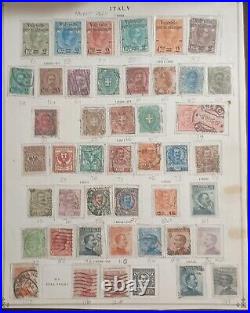 1861-1972 Italy Postage Stamps An Album Pages Mint & Used