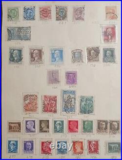 1861-1972 Italy Postage Stamps An Album Pages Mint & Used