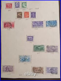 1861-1972 Italy Postage Stamps An Album Pages Mint & Used