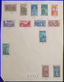 1861-1972 Italy Postage Stamps An Album Pages Mint & Used