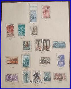 1861-1972 Italy Postage Stamps An Album Pages Mint & Used