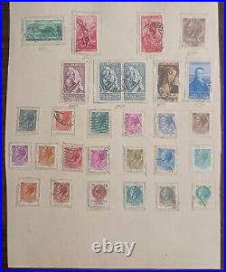 1861-1972 Italy Postage Stamps An Album Pages Mint & Used