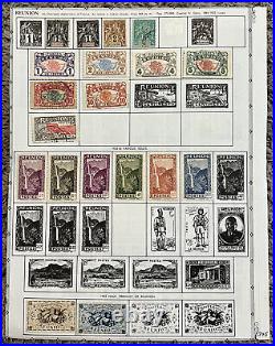 1885-1950 Reunion Mint Used Stamps Lot On Album Page Indian Ocean, Son Cancels