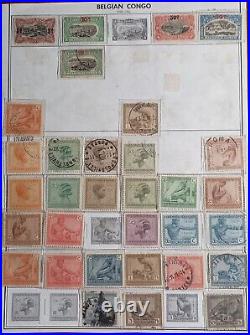 1886-1959 Belgian Congo Postage Stamps On Album Pages Mint/Used