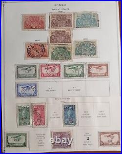 1886-1959 Belgian Congo Postage Stamps On Album Pages Mint/Used