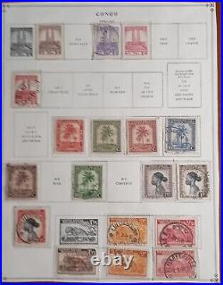 1886-1959 Belgian Congo Postage Stamps On Album Pages Mint/Used