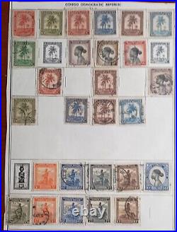 1886-1959 Belgian Congo Postage Stamps On Album Pages Mint/Used