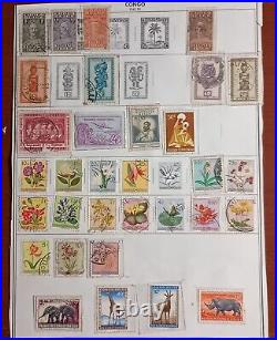 1886-1959 Belgian Congo Postage Stamps On Album Pages Mint/Used