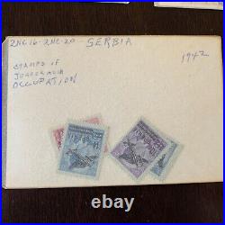 1891-1942 Mint & Used Serbia Stamp Lot In Glassines Includes Newspaper Stamps #2