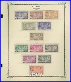 1896-1976 Ecuador Mint/Used Postage Stamp Collection 89 Album Pages Value $2065