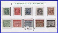 1904-1906 CANAL ZONE Mint & Used SC#'s 4-8, 9,11,12,14,16 Pretty Lot $430+ CV