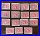 1909-Us-2c-Stamps-Lot-Of-15-William-Seward-01-rvg