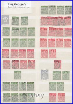 1910/50 George V/edward/george VI Used And Mint Accumulation Shades Watermarks