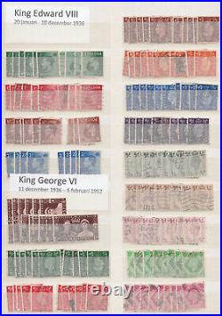 1910/50 George V/edward/george VI Used And Mint Accumulation Shades Watermarks