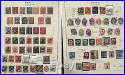 1920-1938 Germany Mint Used Stamps Lot On Album Page, Ww1 Ww2 Inflation Official