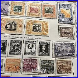 1930-1954 Ecuador Mint And Used Stamps On Album Page Short Set Xmas Gift Grandpa