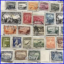 1930-1954 Ecuador Mint And Used Stamps On Album Page Short Set Xmas Gift Grandpa