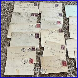 1930's BOX LOT OF US COVERS AND POSTCARD AIRMAIL, COMMEMORATIVES AND MORE