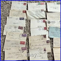 1930's BOX LOT OF US COVERS AND POSTCARD AIRMAIL, COMMEMORATIVES AND MORE