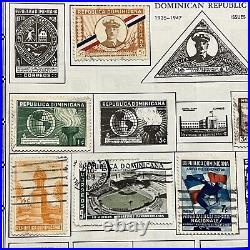 1935-1963 Dominican Republic Mint Used Stamps Lot On Album Page Tb, Red Cross