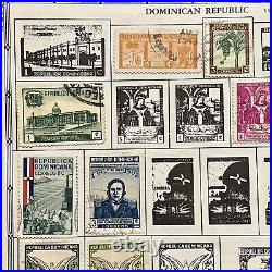 1935-1963 Dominican Republic Mint Used Stamps Lot On Album Page Tb, Red Cross