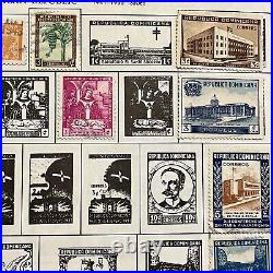 1935-1963 Dominican Republic Mint Used Stamps Lot On Album Page Tb, Red Cross