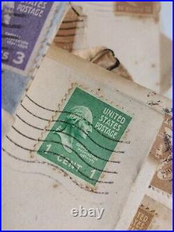 1940's Letters Cards Stamps 72 Collection Lot