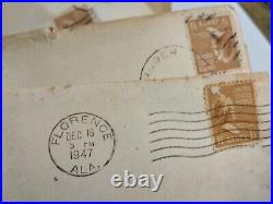 1940's Letters Cards Stamps 72 Collection Lot