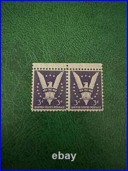 1942 3c Win The War Stamp 2 Connected. Never Used. All Offers Considered. Rare