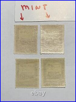 1942 Manchukuo Stamps #142-43 Lot Of 6 Mint Og And Used 10th Anniversary