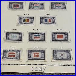 1943-1944 Mint And Used Set Of Us Stamps Overrun Countries On Album Pages #59