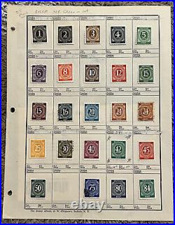 1946 Germany Allied Occupation Mint Used Near Stamps Lot On Near Complete Page