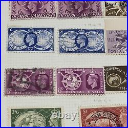 1948-1951 Britain Kgvi Commemorative Stamps Lot, £1, Mint Used Olympics & More