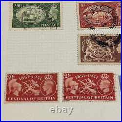 1948-1951 Britain Kgvi Commemorative Stamps Lot, £1, Mint Used Olympics & More