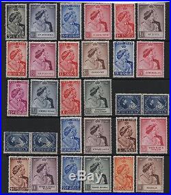 1948 Silver Wedding entire Omnibus set 138 Lightly mounted mint MLH stamps fine