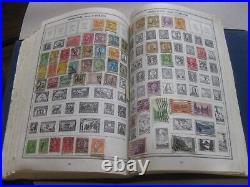 1961 Harris Statesman STAMP ALBUM with WORLDWIDE COLLECTION Lot of STAMPS USA ++
