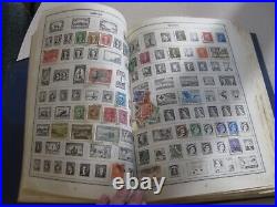 1961 Harris Statesman STAMP ALBUM with WORLDWIDE COLLECTION Lot of STAMPS USA ++