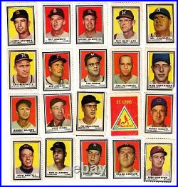 1962 Topps 70 Different Baseball Stamps Lot